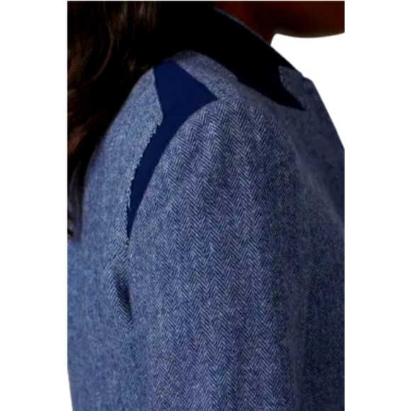 Rag&Bone hazel herringbone blazer blue 2 - Picture 4 of 9
